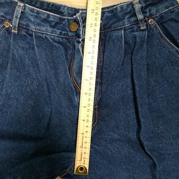 VTG CALVIN KLEIN 80s Mom Jeans Pleated Front High Waist Women's 29x28 12 Rise - Picture 7 of 10